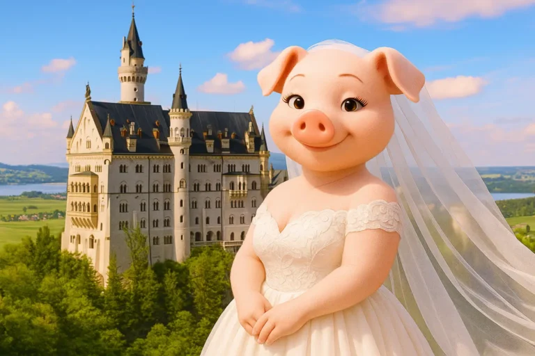 ブタマリア・ポーク　自宅の前で撮影