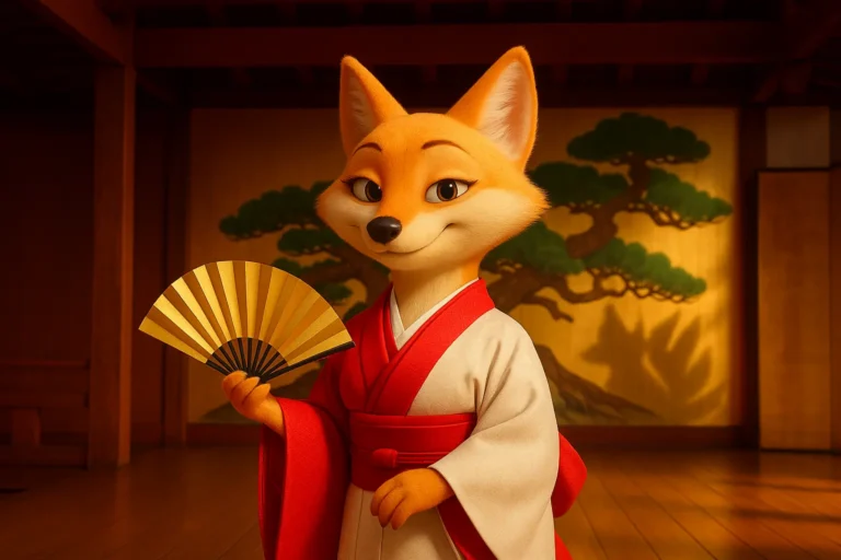 タマモ・ホムラ　日本舞踊の稽古場風景